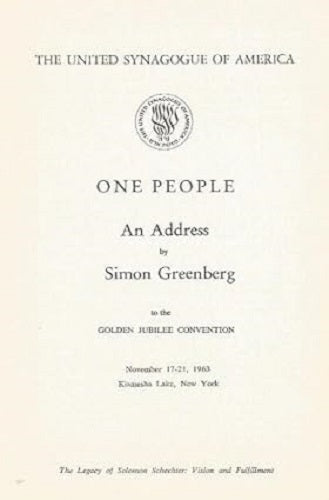 One People: An Address to the Golden Jubilee Convention