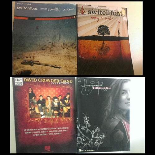 4 Volumes of Hal Leonard Christian Song Books: David Crowderd band Collection