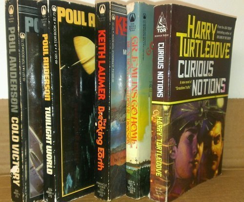 5 Volumes of TOR Science Fiction Novels: Curious Notions, Gremlins Go Home, THe Breaking Earth, Twilight World, Cold victory