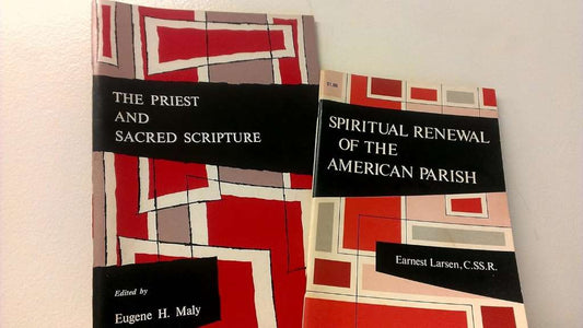 2 Volumes of Catholic Conference Booklets: Spitiual Renewal of the American Parish- Earnest Larsen & The Priest And Sacred Scripture - Eugene H. Maly