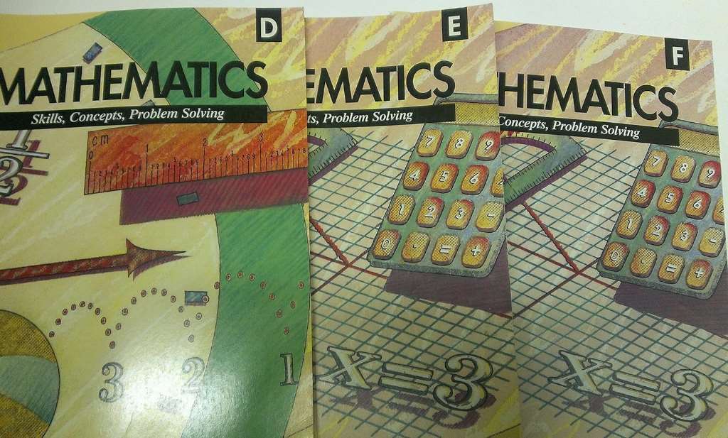 3 Volumes of Mathematics - Skills, Concepts, Problem Solving Workbooks: Level D, Level E, & Level F