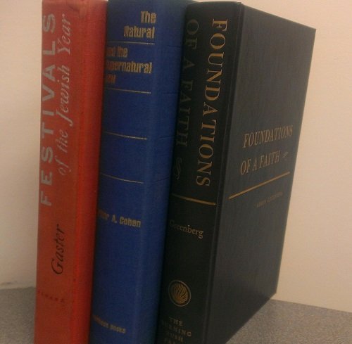 3 Volumes of Hardcover Jewish Theology Books: Foundations of A Fatih