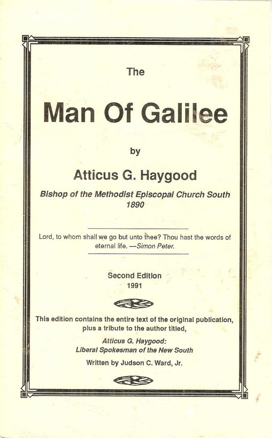 The Man of Galilee: Second Edition