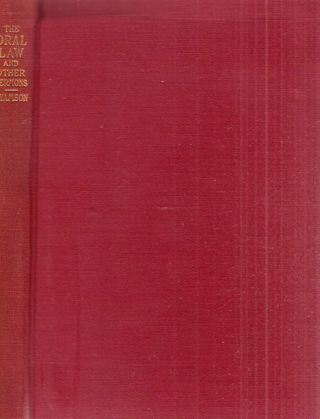 The Oral Law and Other Sermons of Reverend M. Hyamson, B.A.